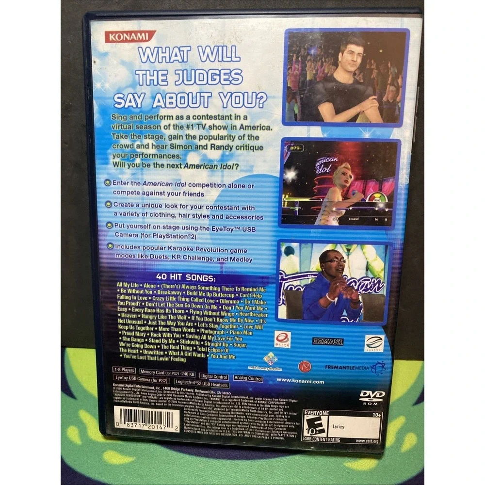 Karaoke Revolution Presents American Idol (PS2) - Used No Manual